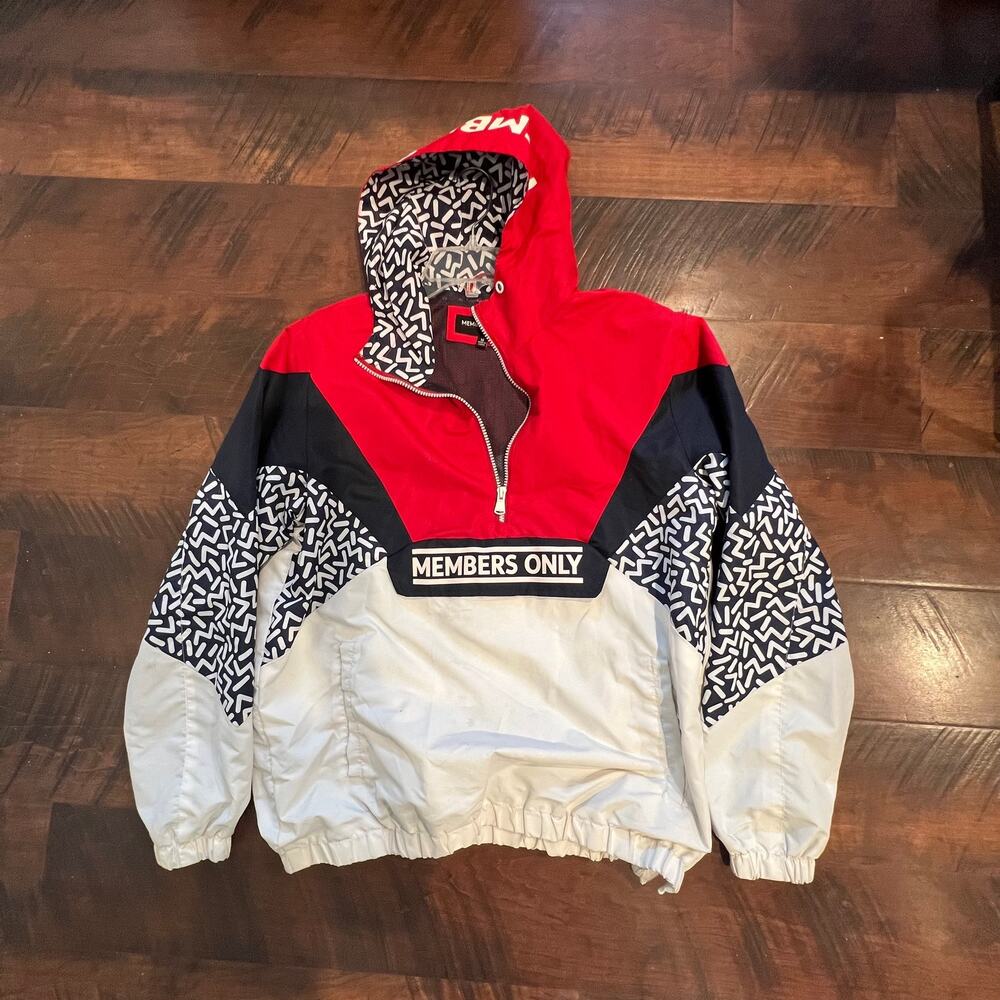 Members Only Pullover Wind Jacket Size M - image 1